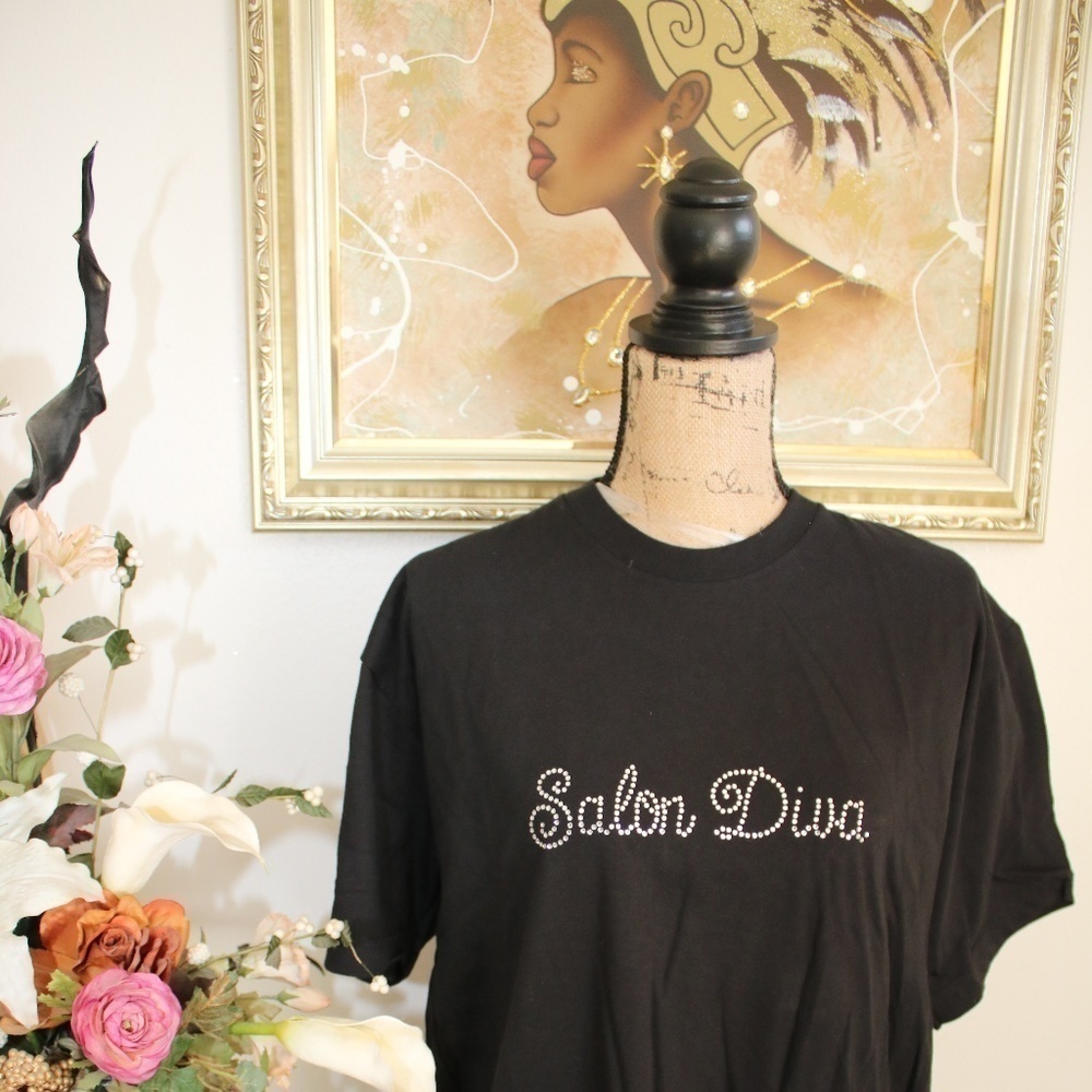 Salon Diva Rhinestone  T-Shirt